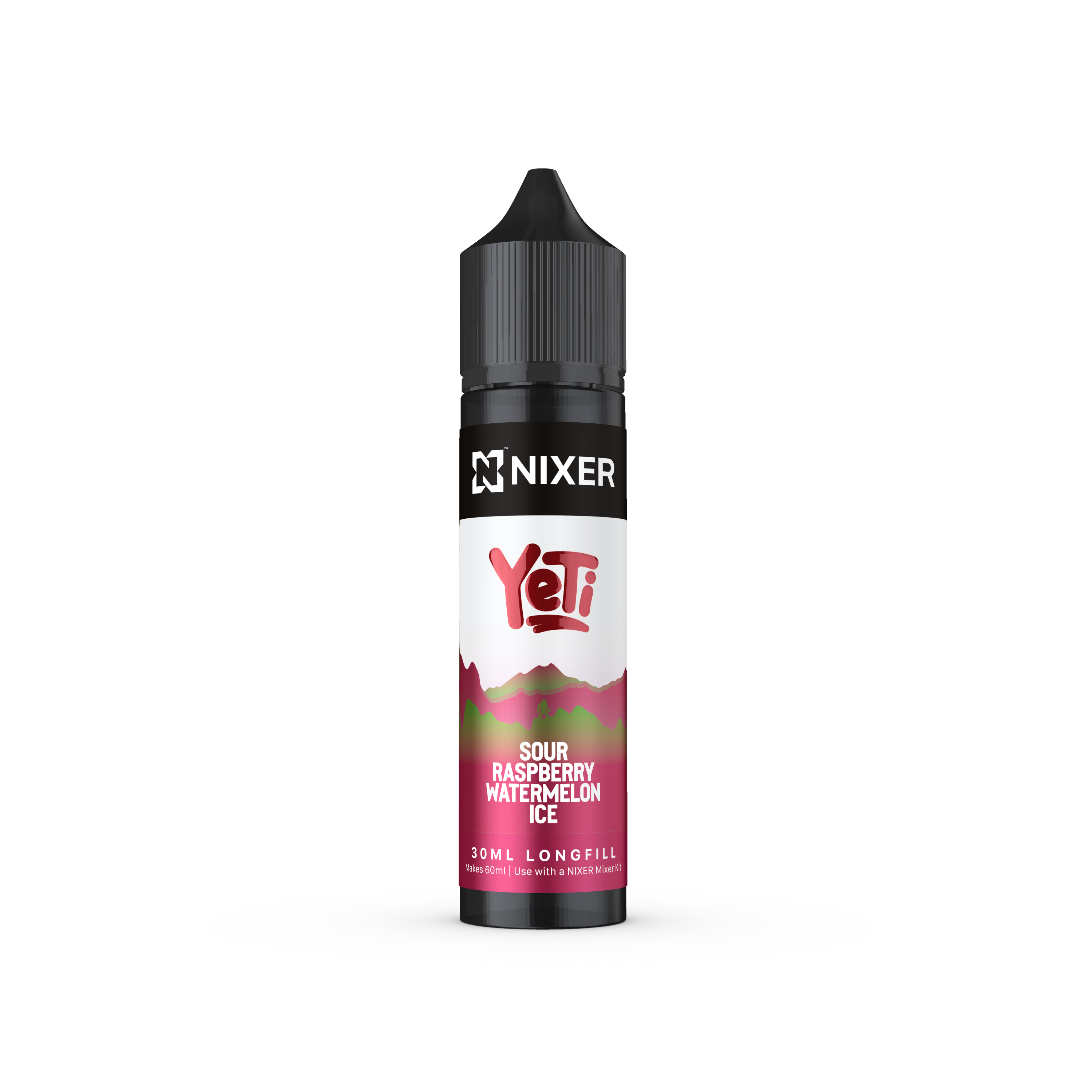 NIXER Bar, Fusion - Yeti, Sour Raspberry Watermelon Ice (Longfill)